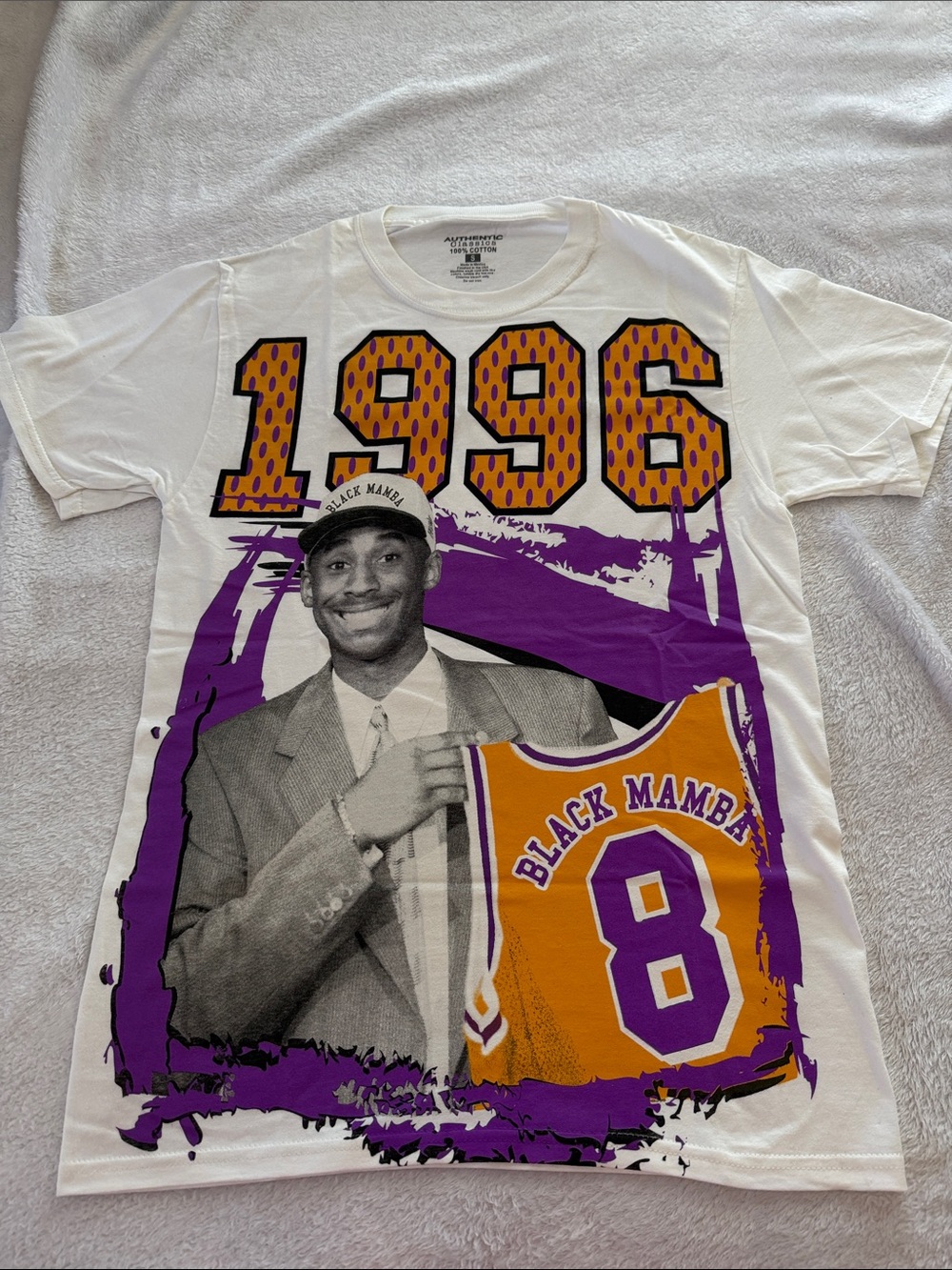 1996 Black Mamba Kobe Bryant Graphic Tee - White